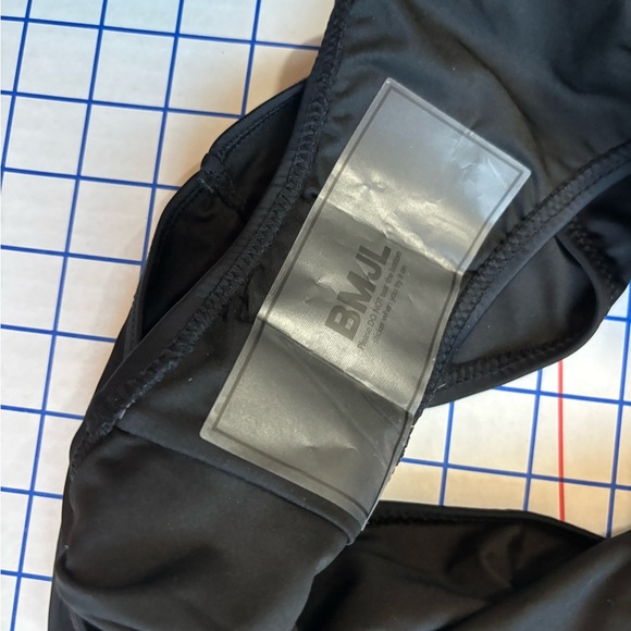 NWT BMJL Black Sporty High Waisted Bikini Two-Piece Cheeky High Cut Size L - Picture 7 of 12